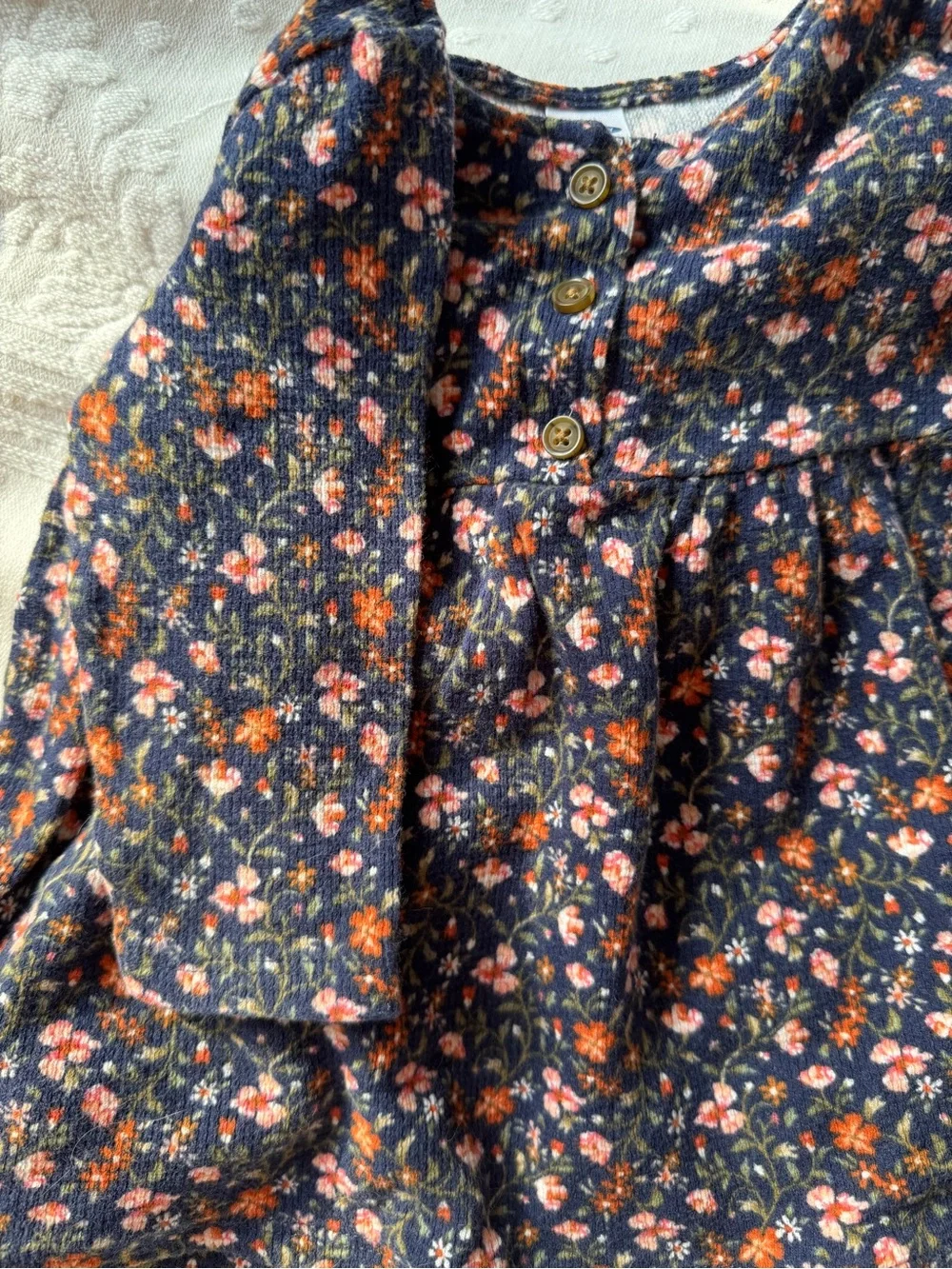 Carter's Old Navy Corduroy Dress with Jean leggings 6-12 mo girl set